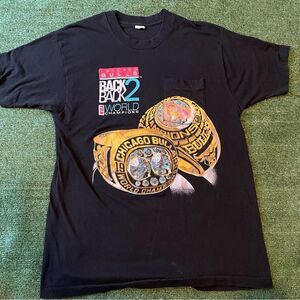1992 Chicago Bulls vintage single stitch championship rap tee shirt XXL